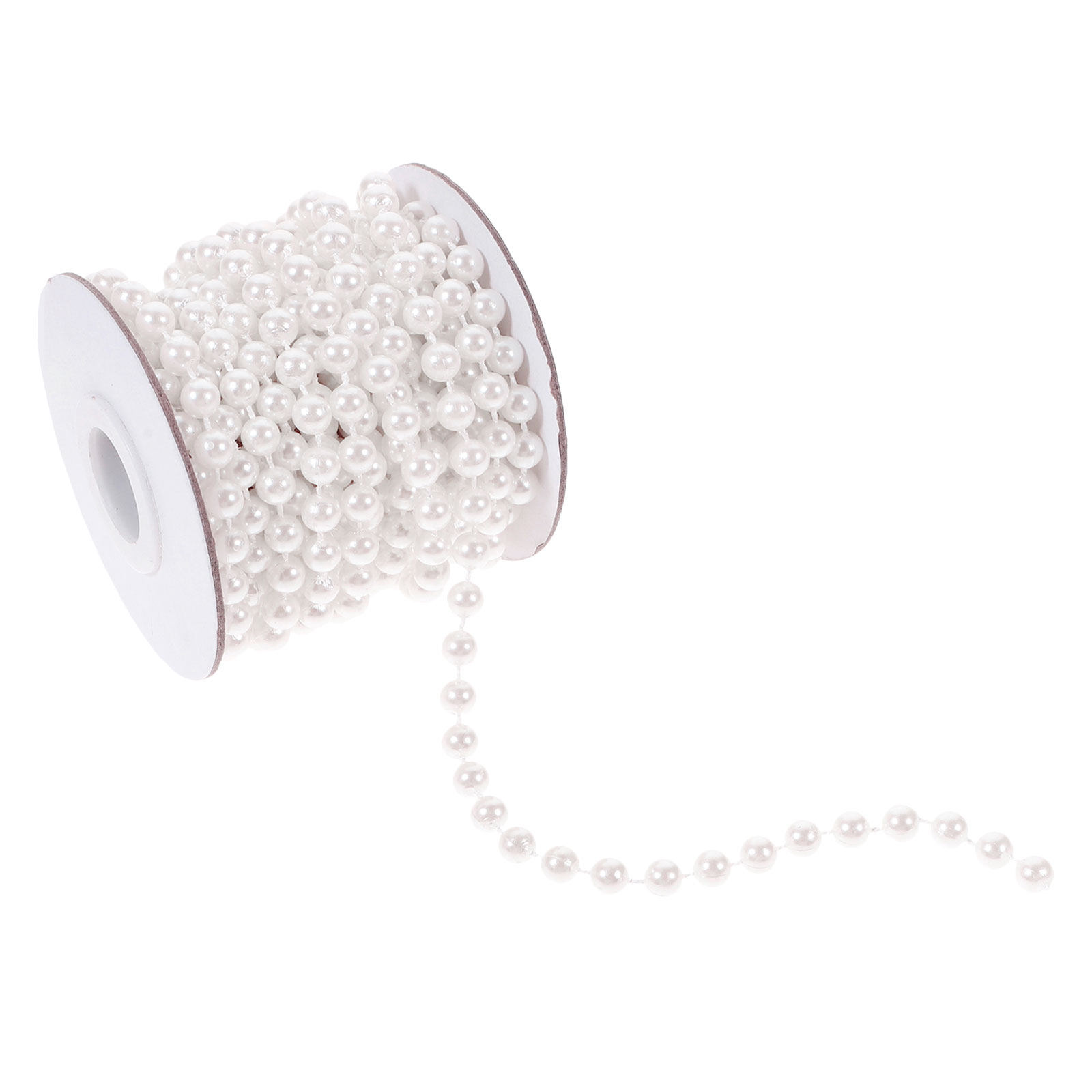 Christmas Craft Embellishment - 5M Faux Pearl Garland Roll Pearl