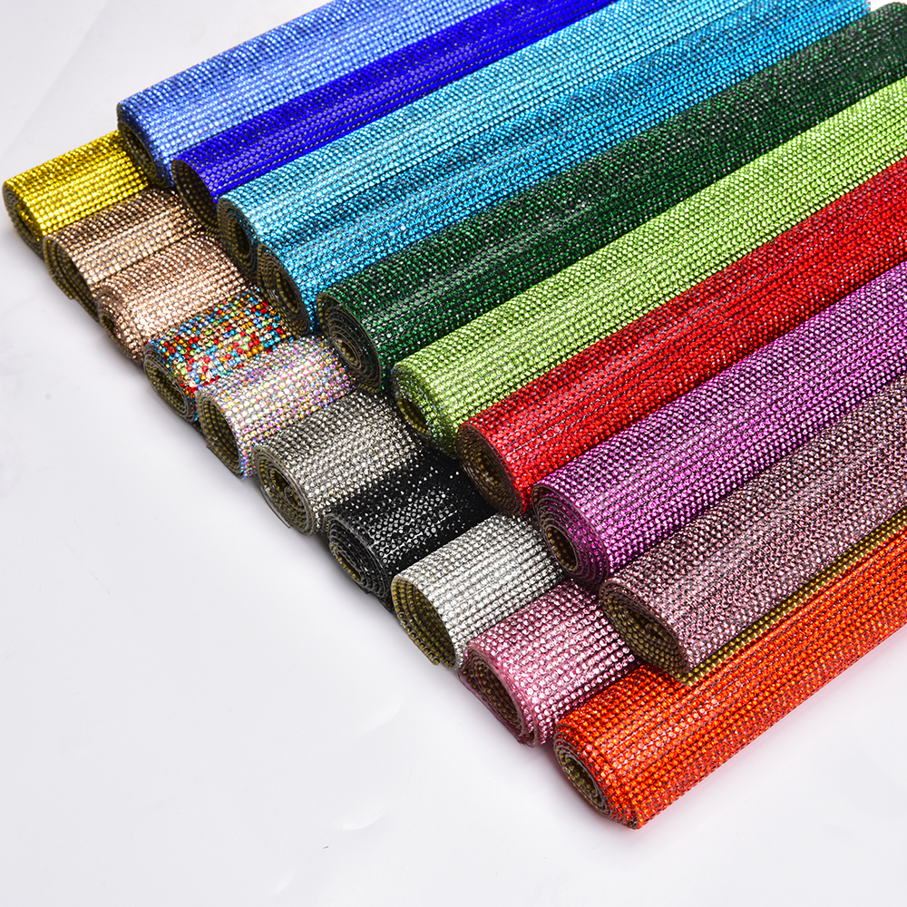 Hotfix Rhinestone Sheet - 24*40Cm Self Adhesive Rhinestones Ribbon Sheet