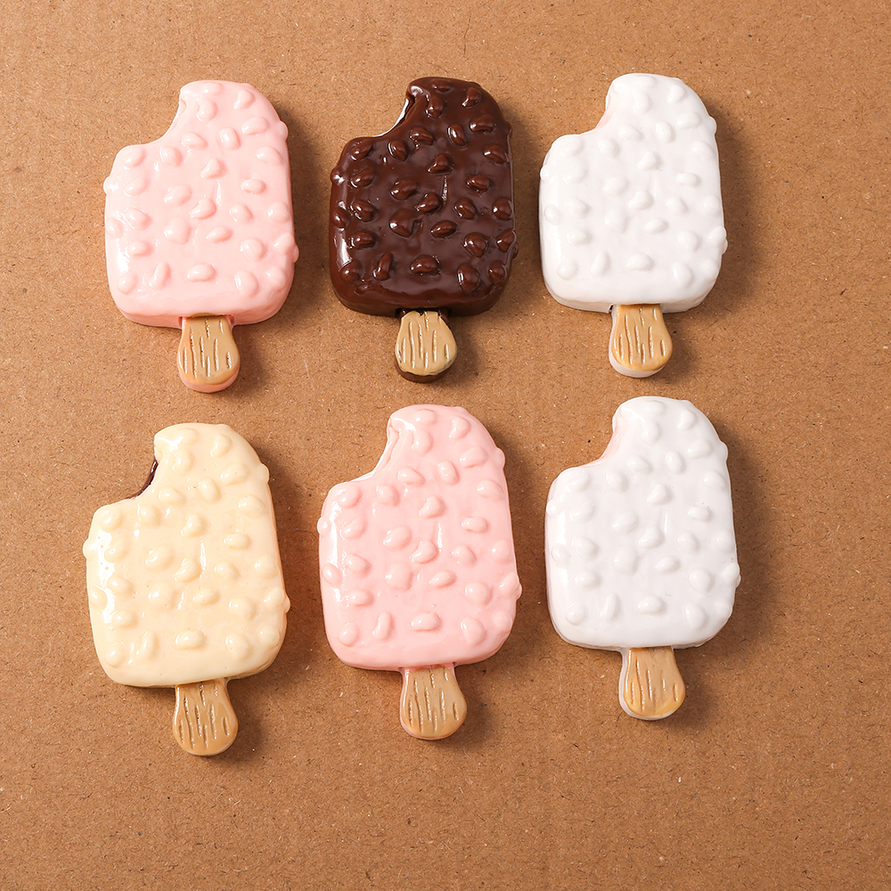 4pcs Simulation Food Ice Cream - Craft Embellishments reseña y precio