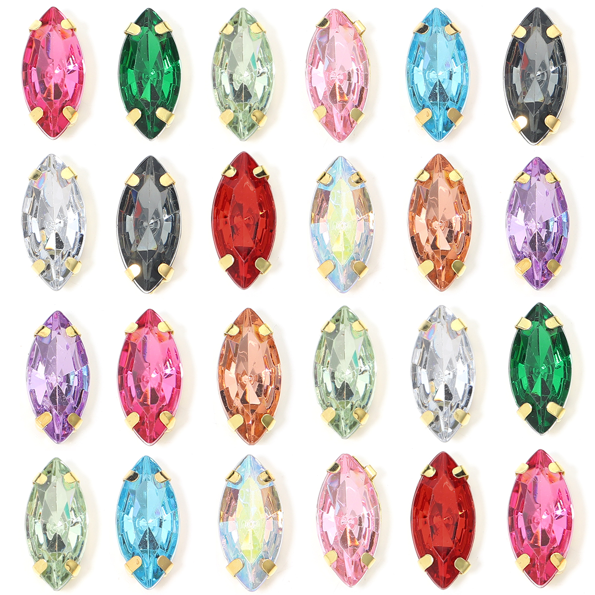 50pcs Horse Eye Shape Stainles - Sew On Rhinestone reseña y precio