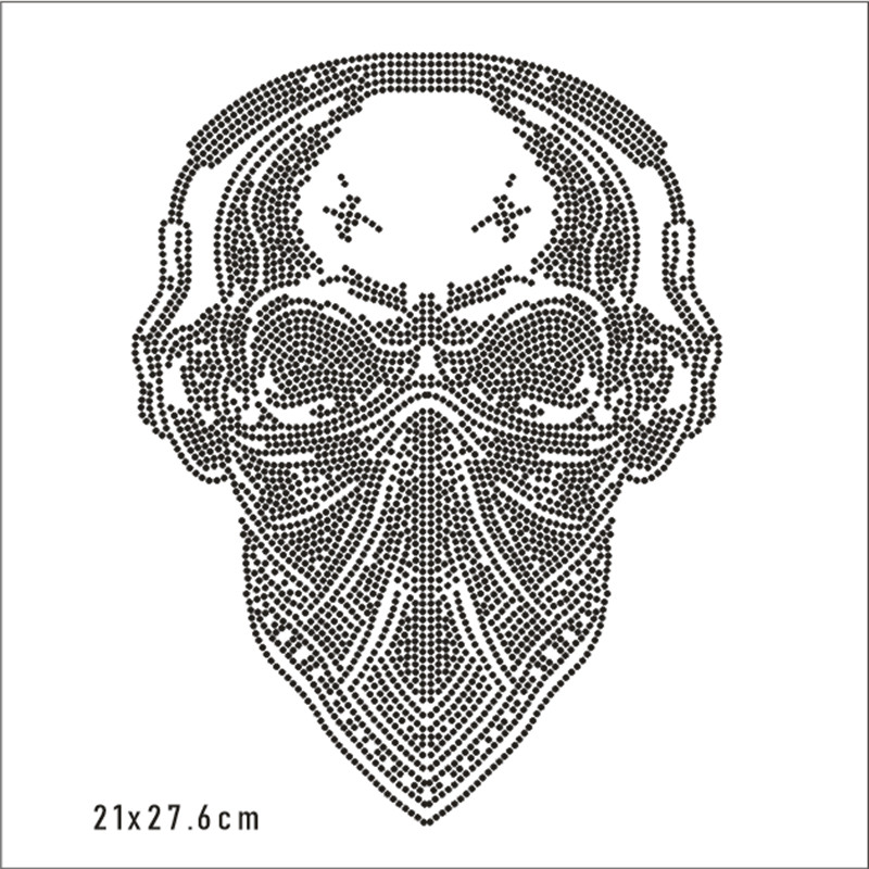 Skull Hotfix Strass Motif Cust - Hotfix Rhinestone Sheet reseña y precio