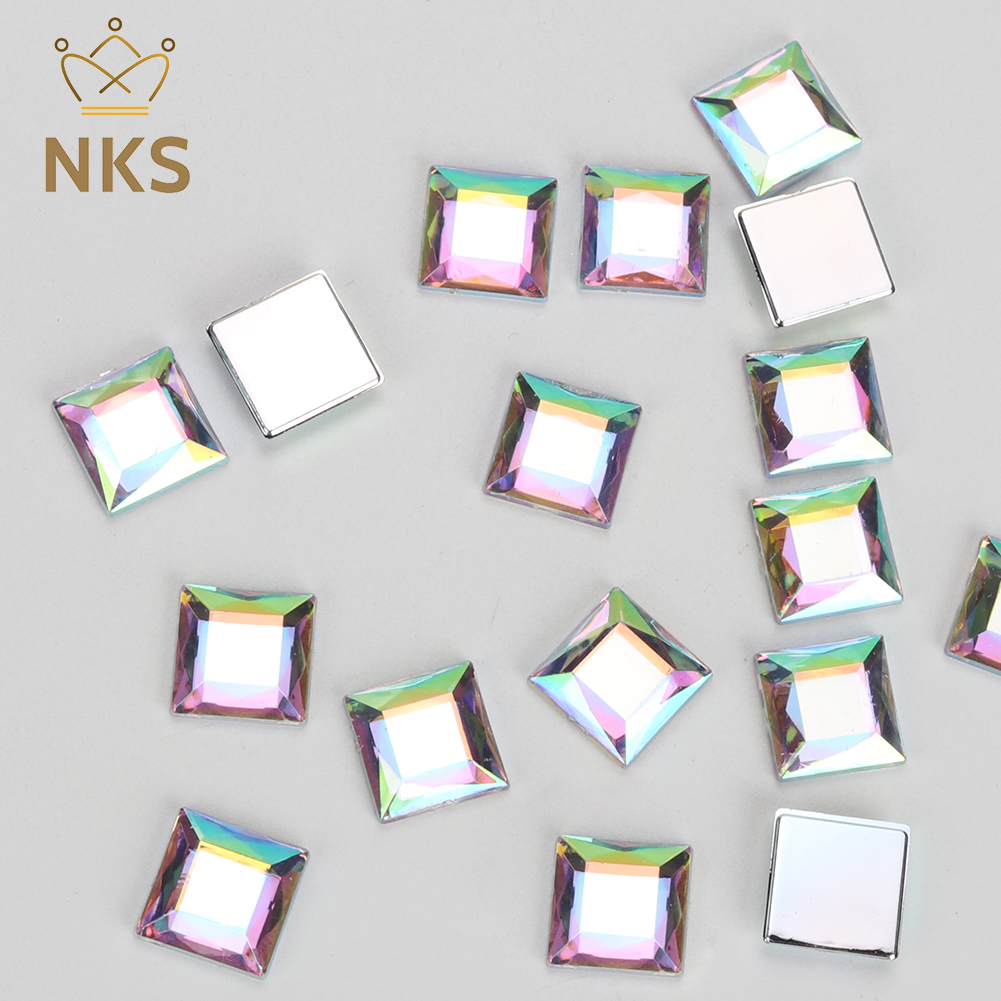 NKS 10mm 12mm Faceted Square C - Hotfix Rhinestone Sheet reseña y precio