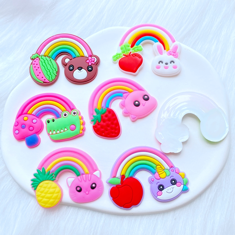 10Pcs New Cute Fruit Animal Ra - Embellishment Glue Craft reseña y precio