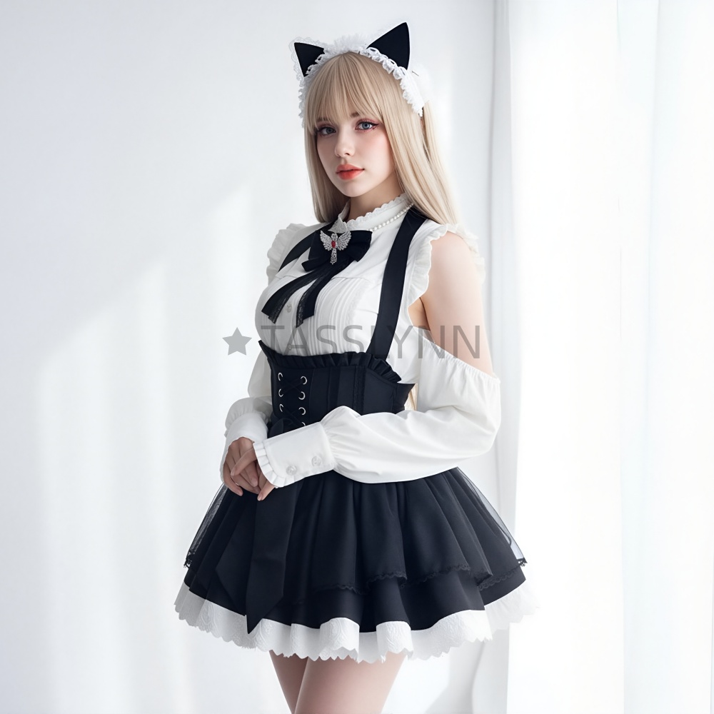 Cat Ear Nun Maid Dress Women's - Embellish Knit reseña y precio