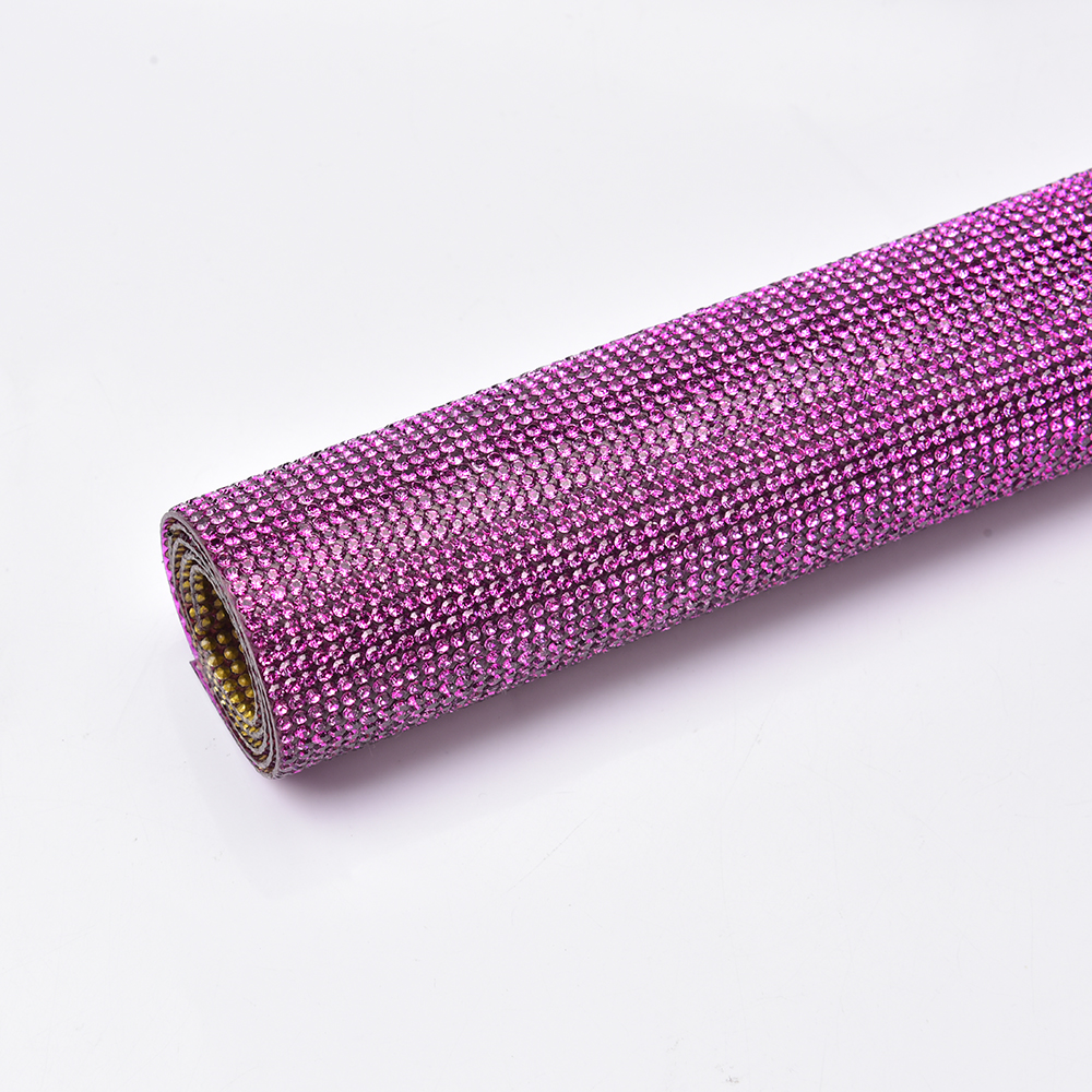 Fuchsia Rhinestone Sticker Tri - Hotfix Rhinestone Sheet reseña y precio