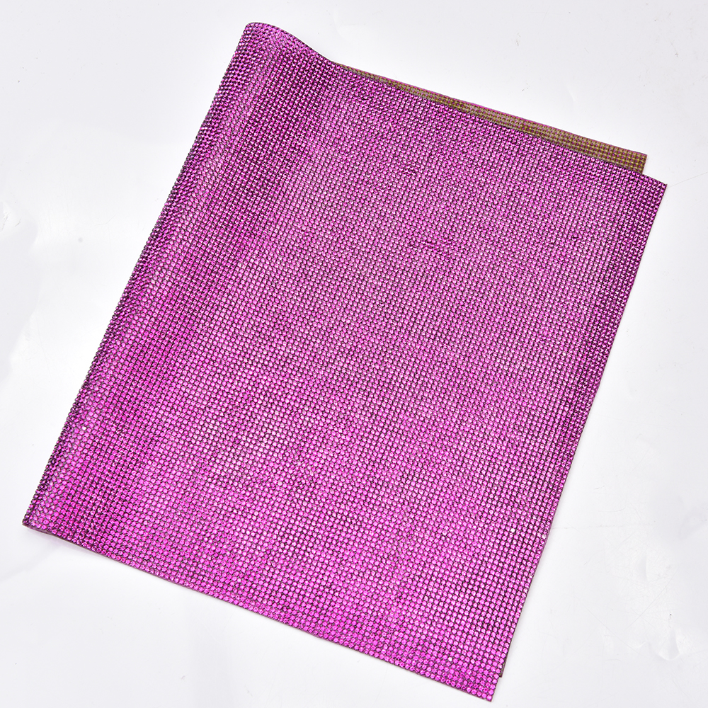 Fuchsia Rhinestone Sticker Tri - Hotfix Rhinestone Sheet reseña y precio