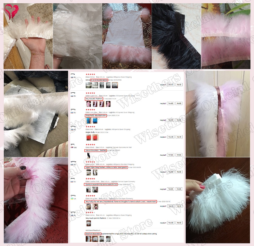 1 Meter Fancy Soft Fluffy Dyed - Feather Trim Marabou reseña y precio