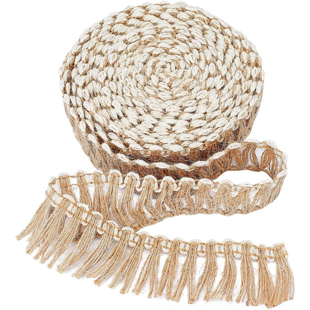 5 Meters Burlap Fringe Tassel  - Lace Ribbon Trim reseña y precio