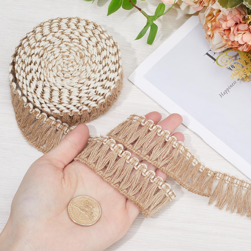 5 Meters Burlap Fringe Tassel  - Lace Ribbon Trim reseña y precio