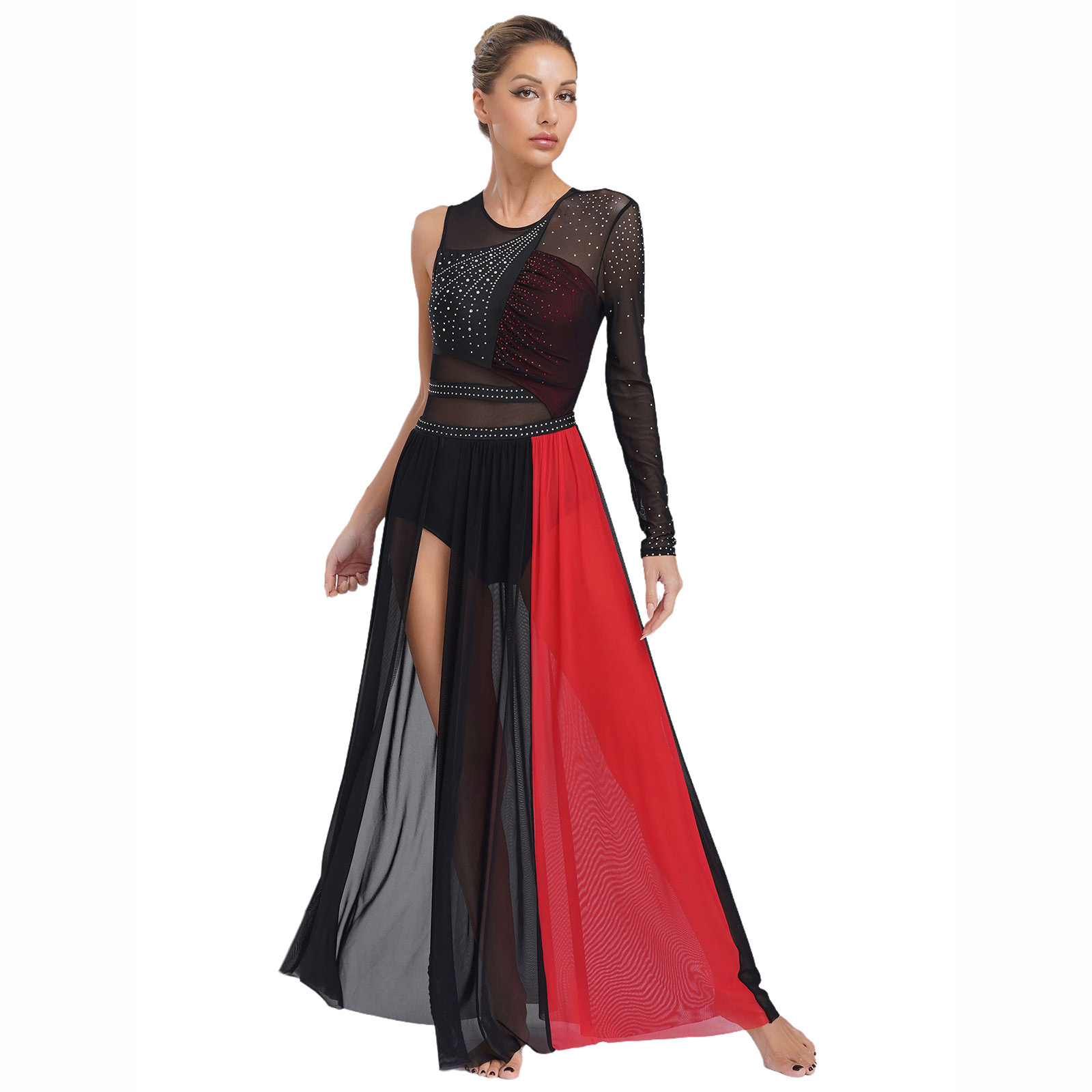 Women Lyrical Dance Costume Rh - Rhinestone Banding Trim reseña y precio