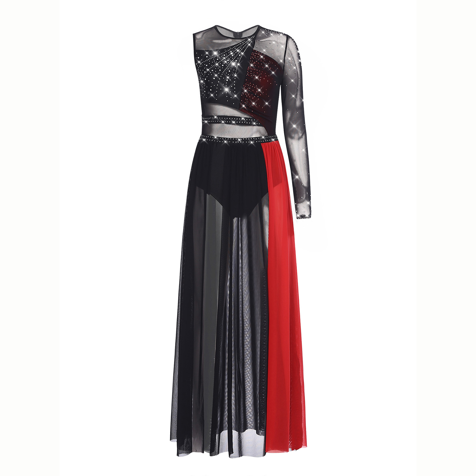 Women Lyrical Dance Costume Rh - Rhinestone Banding Trim reseña y precio