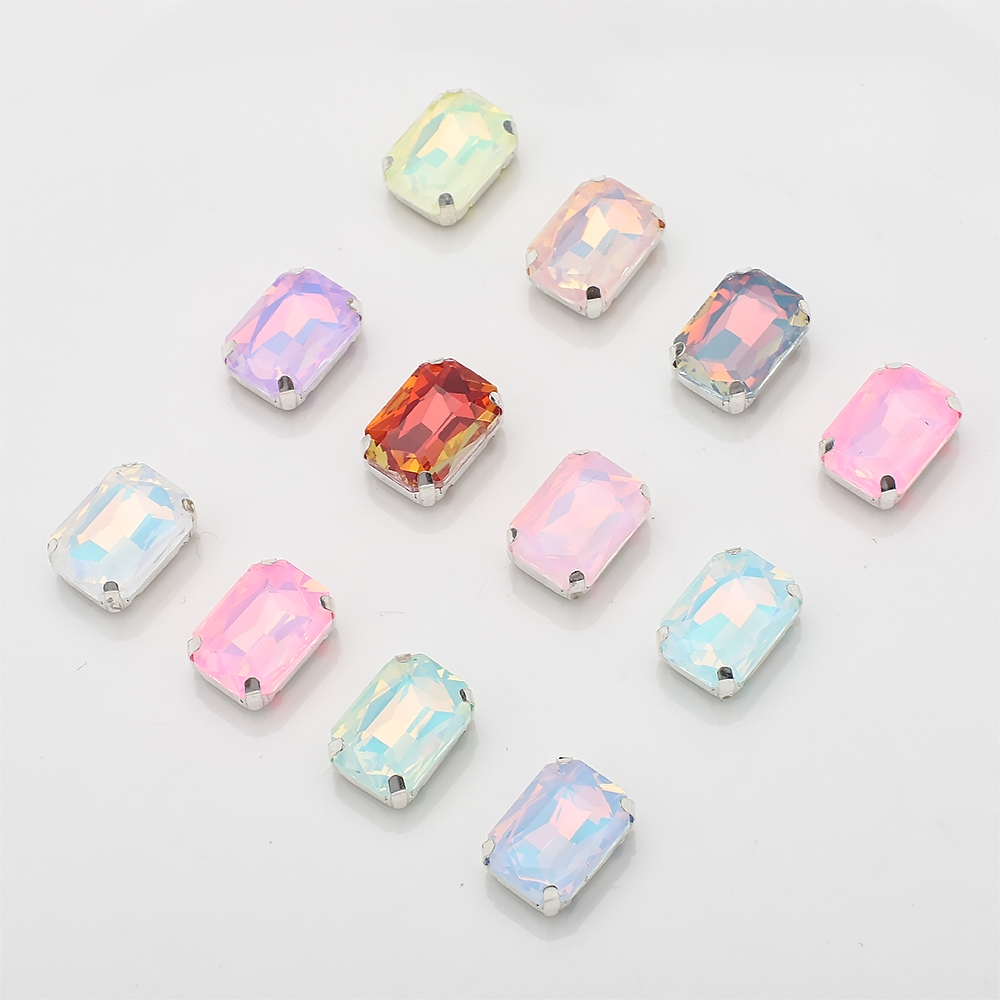 10 Pcs 10x14mm Sew On Rhinesto - Sew On Rhinestone reseña y precio