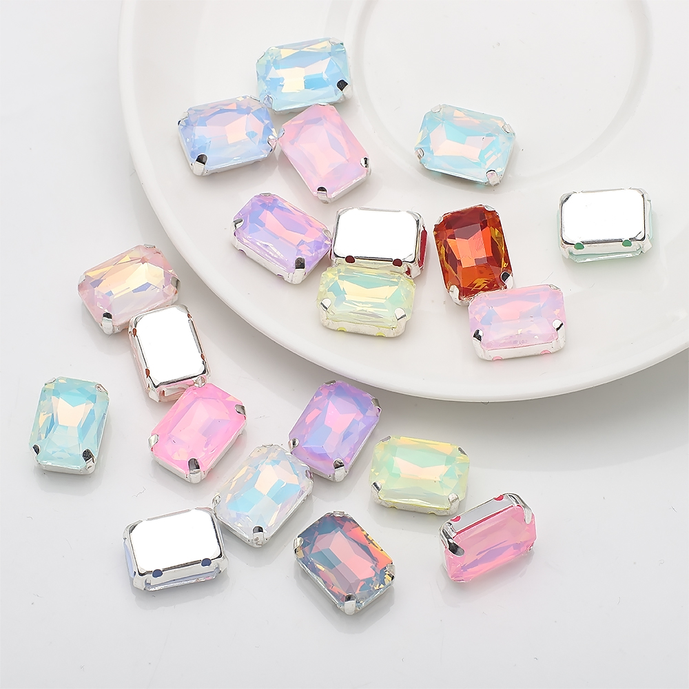 10 Pcs 10x14mm Sew On Rhinesto - Sew On Rhinestone reseña y precio