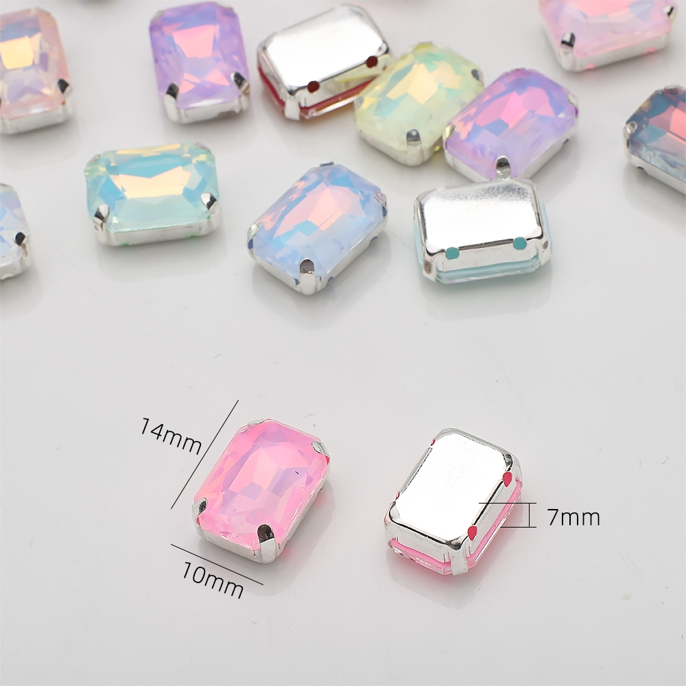 10 Pcs 10x14mm Sew On Rhinesto - Sew On Rhinestone reseña y precio