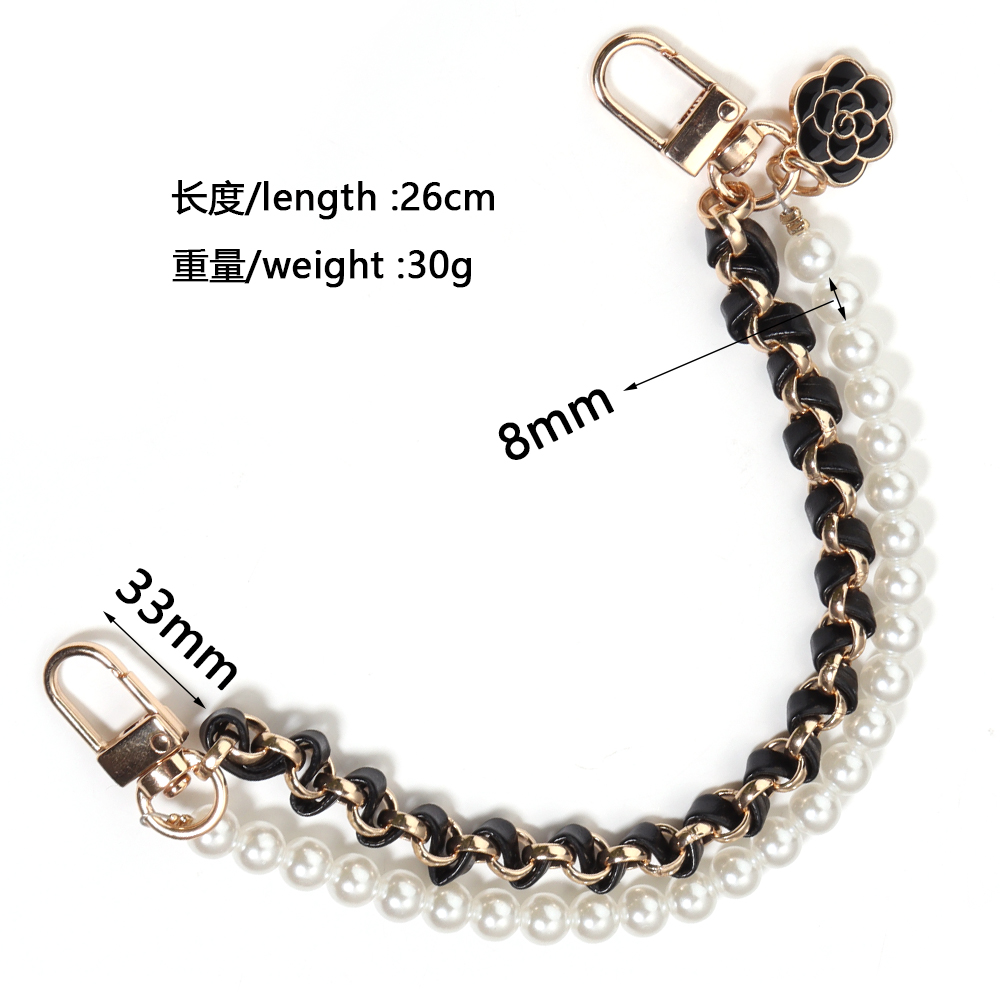 1 Strand/Lot Leather Imitation - Pearl Trim Chain reseña y precio