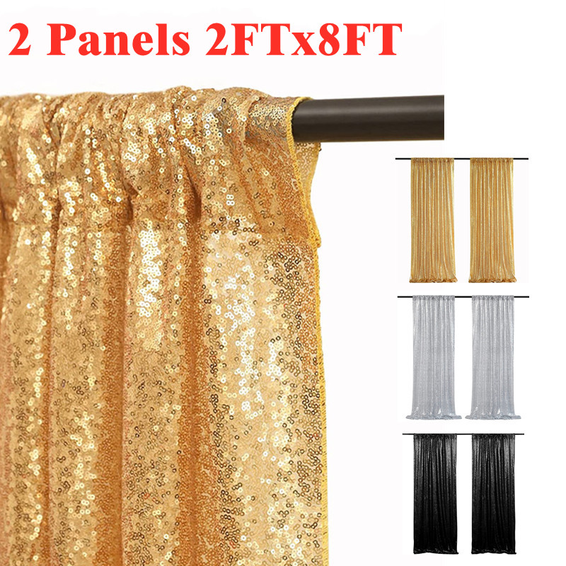 Gold/Silvery Sequin Backdrop C - Sequin Fabric Panel reseña y precio