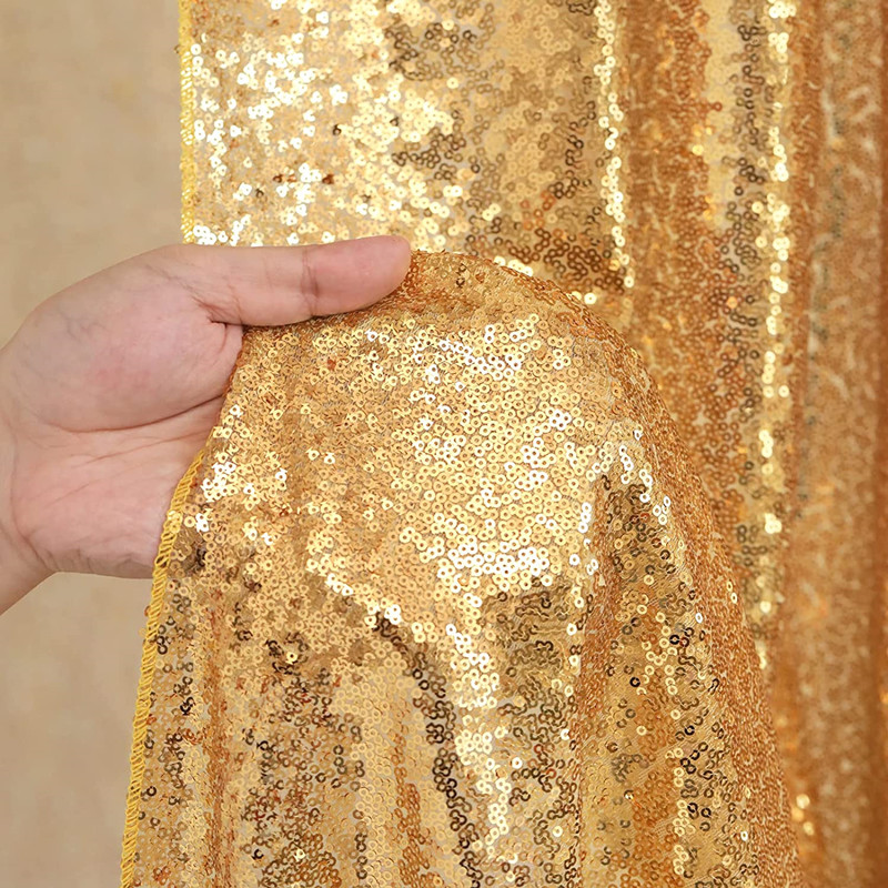 Gold/Silvery Sequin Backdrop C - Sequin Fabric Panel reseña y precio