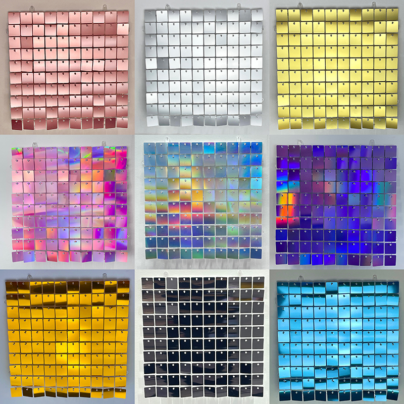 18 Pcs Sequin Panel Background - Sequin Fabric Panel reseña y precio