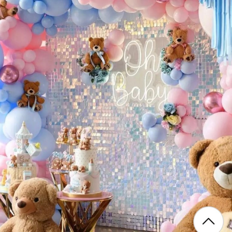 18 Pcs Sequin Panel Background - Sequin Fabric Panel reseña y precio