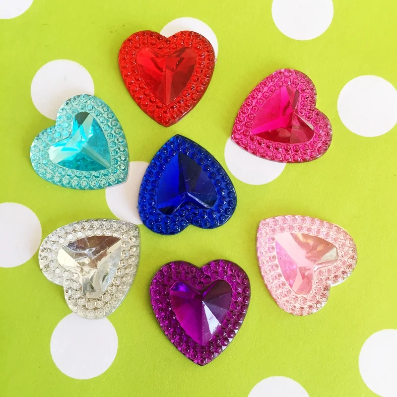 30pcs 20mm Acrylic Rhinestones - Embellishment Glue Craft reseña y precio