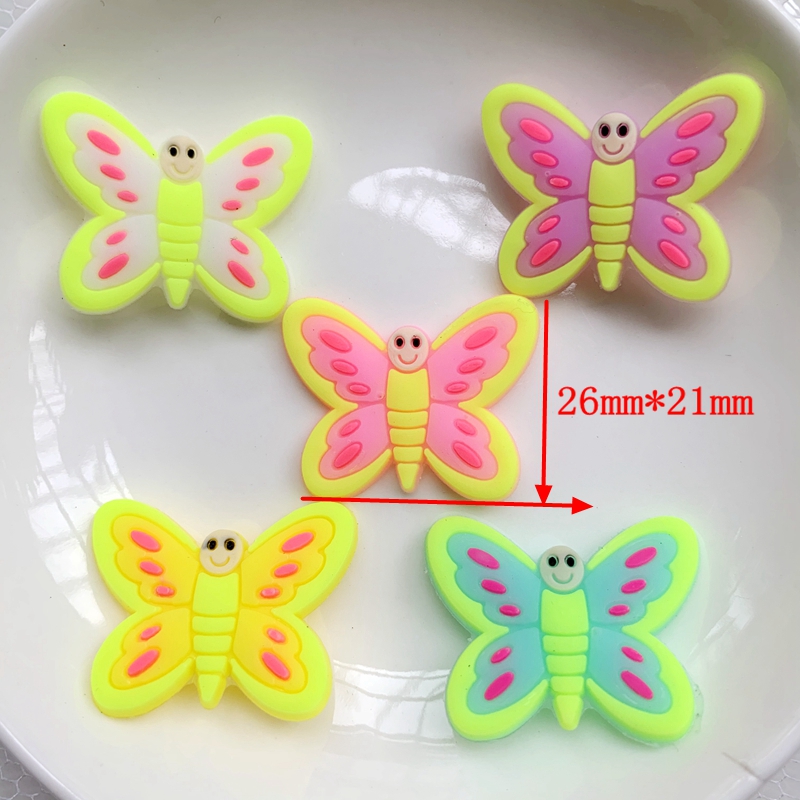 10pcs Cute Large butterfly PVC - Embellishment Glue Craft reseña y precio