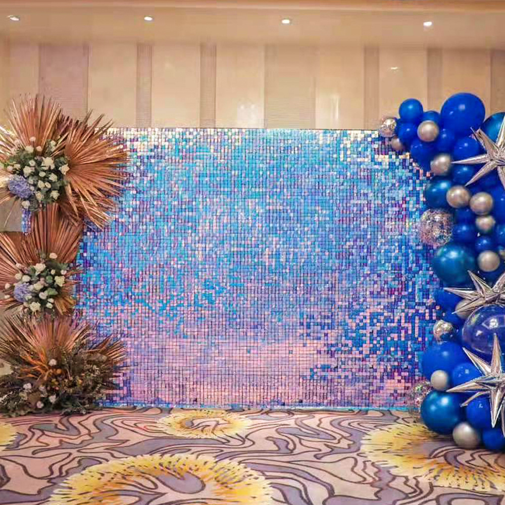 Party Backdrop Decorations Seq - Sequin Fabric Panel reseña y precio
