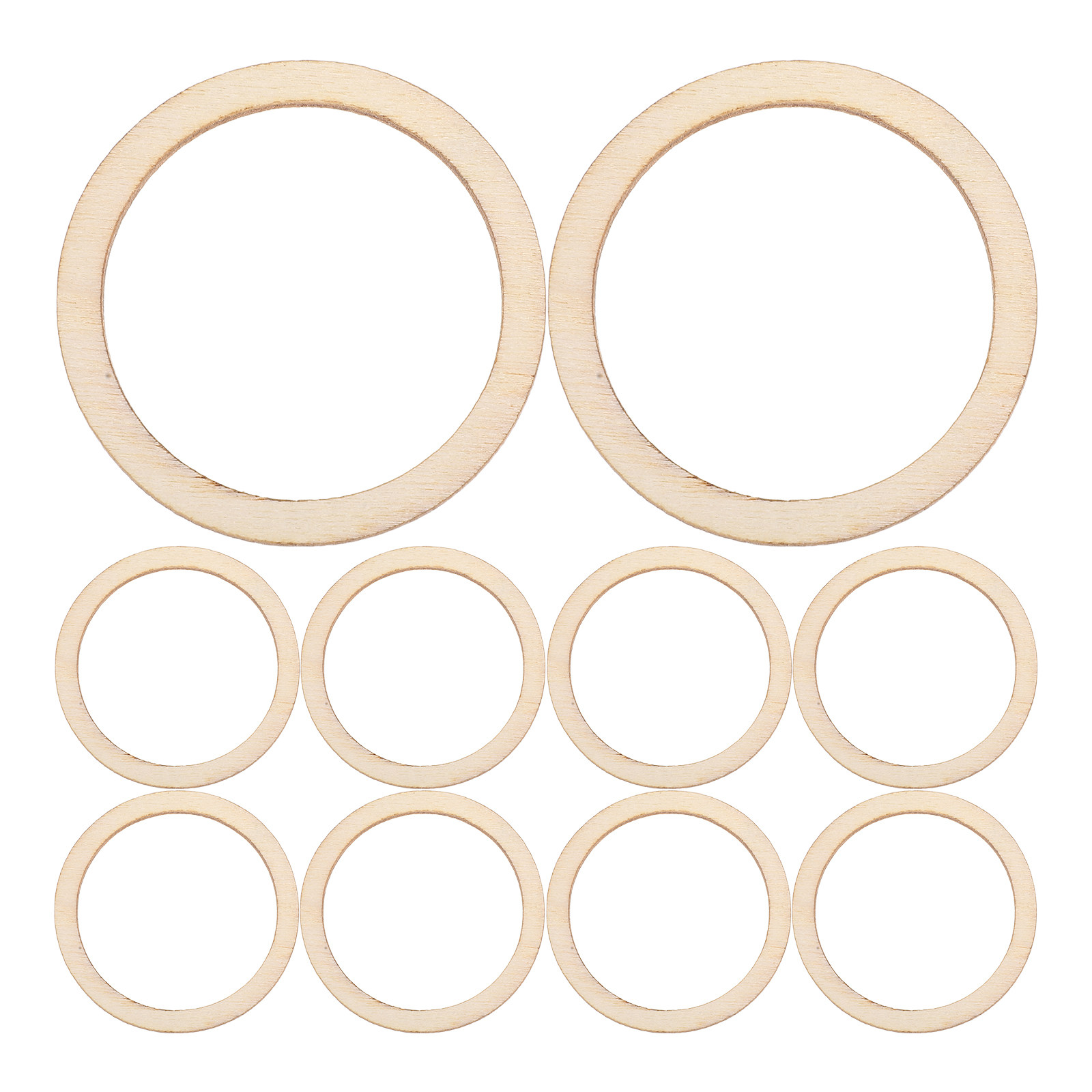 100Pcs Natural Wood Circle Emb - Christmas Craft Embellishment reseña y precio