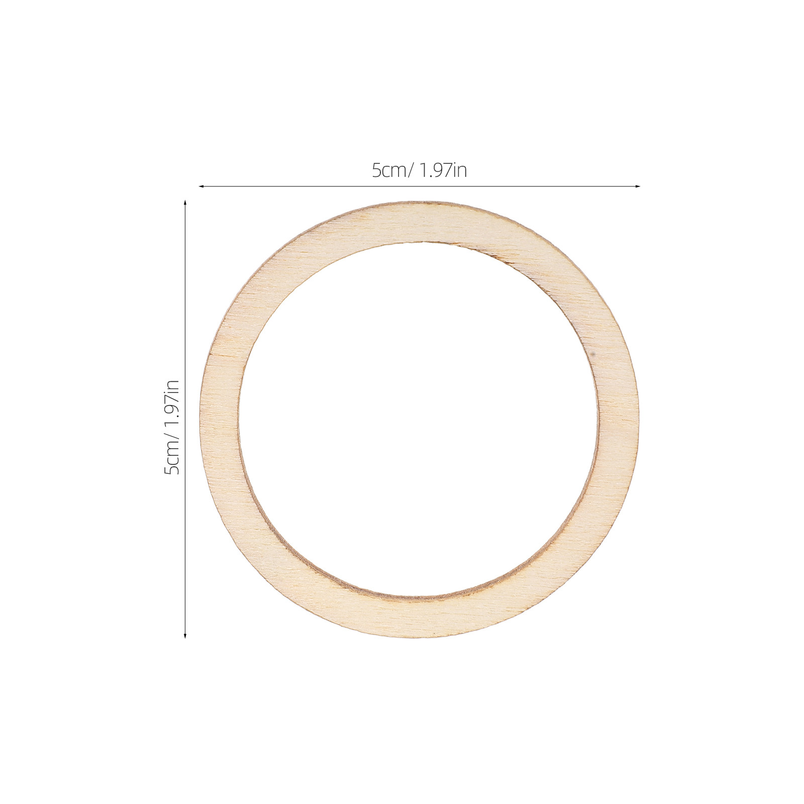100Pcs Natural Wood Circle Emb - Christmas Craft Embellishment reseña y precio