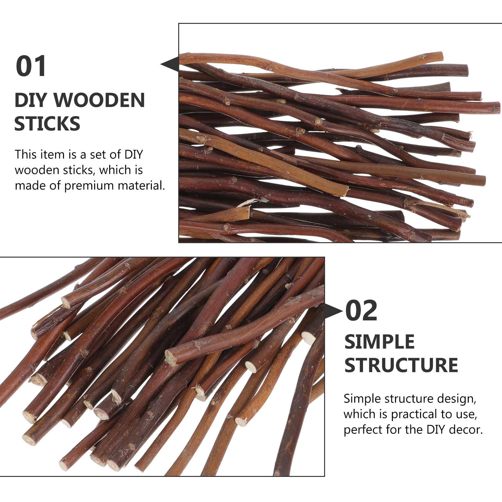 40Pcs Premium DIY Twig Decor N - Craft Embellishments reseña y precio