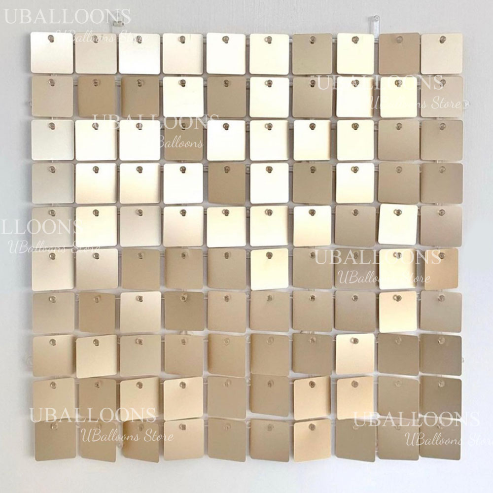 Matte Champagne Gold Backdrop  - Sequin Fabric Panel reseña y precio