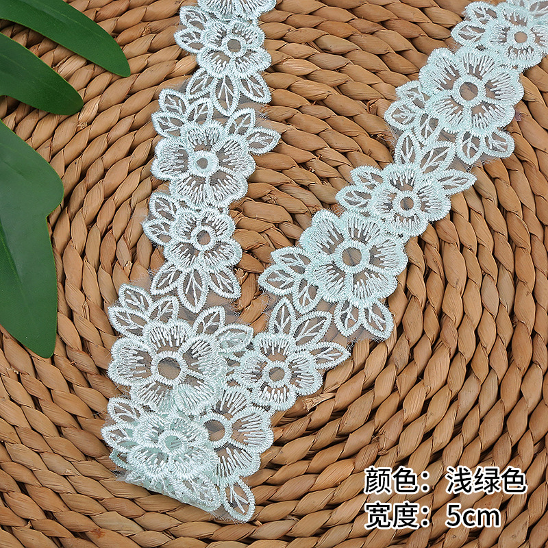 5CM Width Embroidered Organza  - Lace Ribbon Trim reseña y precio