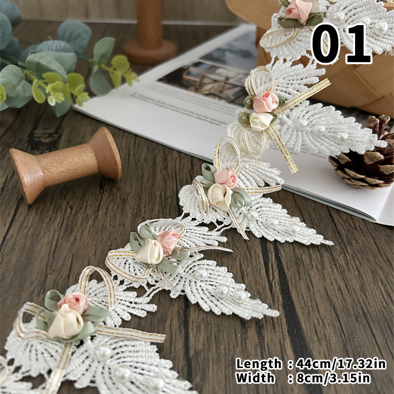 44/50cm 3D Flower Lace Trim Ap - Lace Ribbon Trim reseña y precio