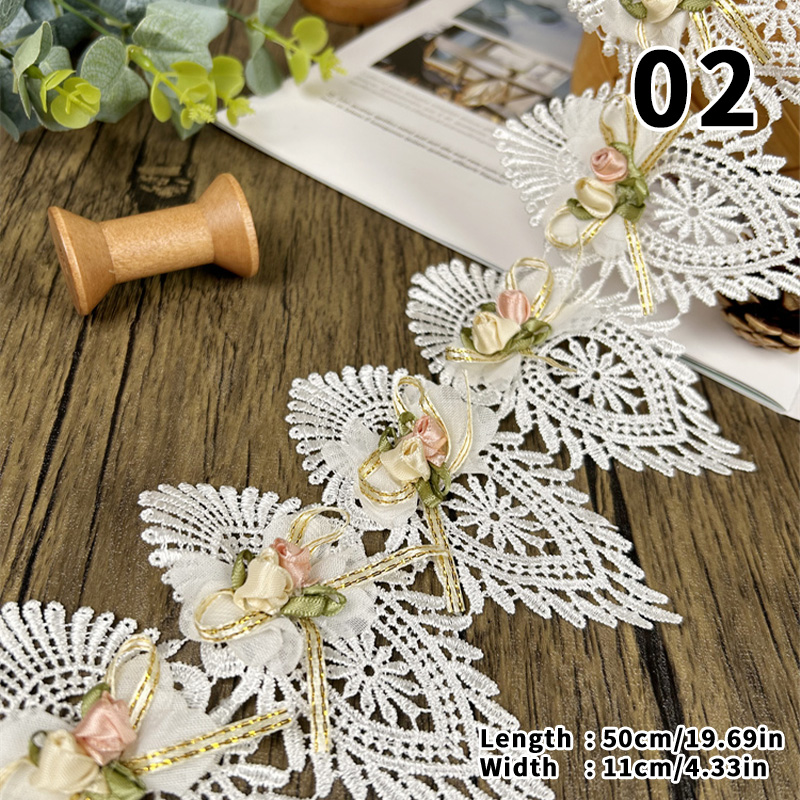 44/50cm 3D Flower Lace Trim Ap - Lace Ribbon Trim reseña y precio
