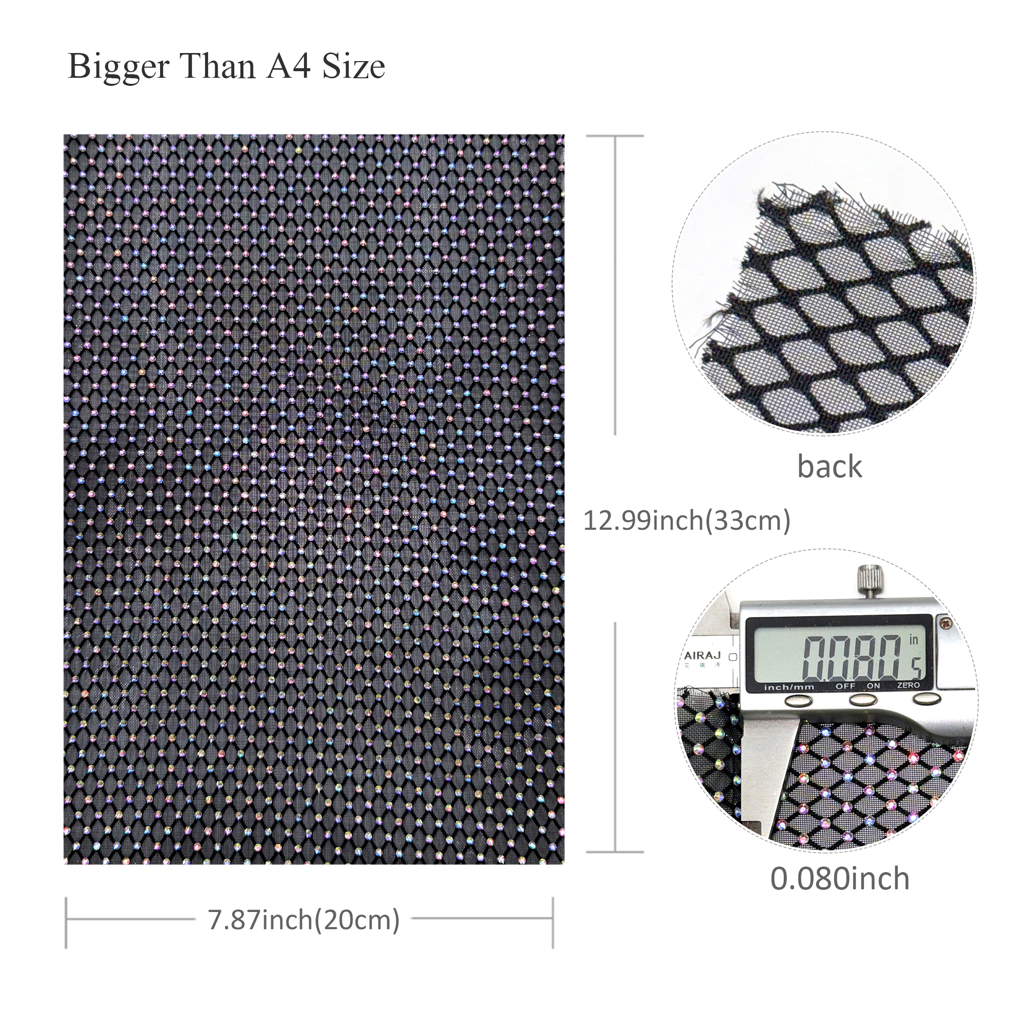 1pc 7.87x12.99inch Luxury Hotf - Hotfix Rhinestone Sheet reseña y precio