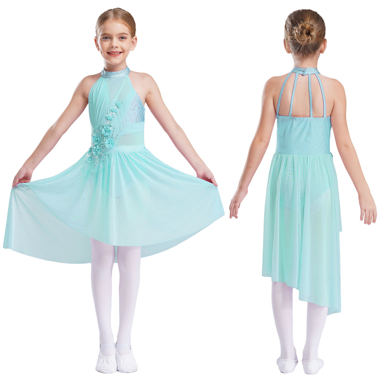 Kids Girls Modern Lyrical Danc - Rhinestone Banding Trim reseña y precio