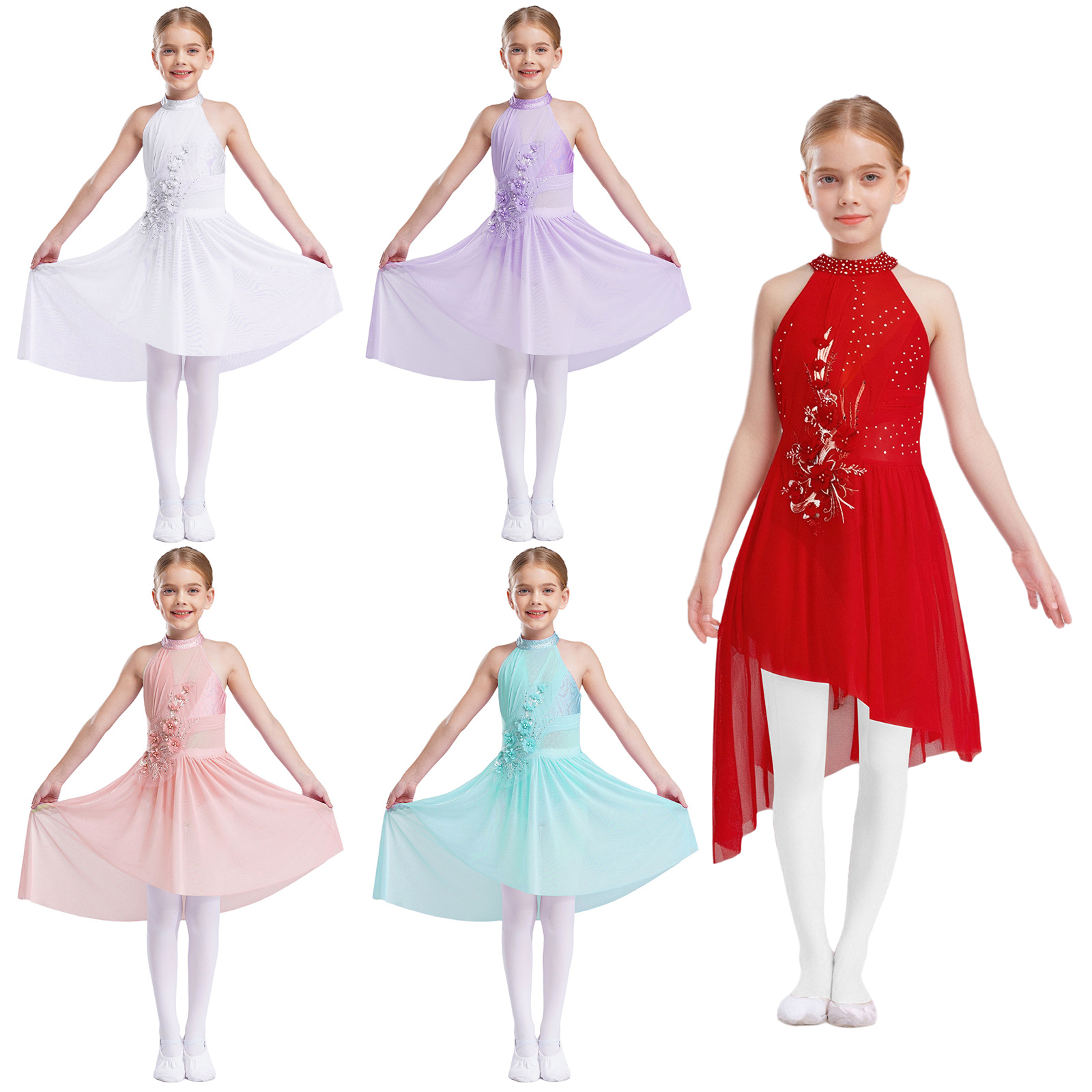 Kids Girls Modern Lyrical Danc - Rhinestone Banding Trim reseña y precio