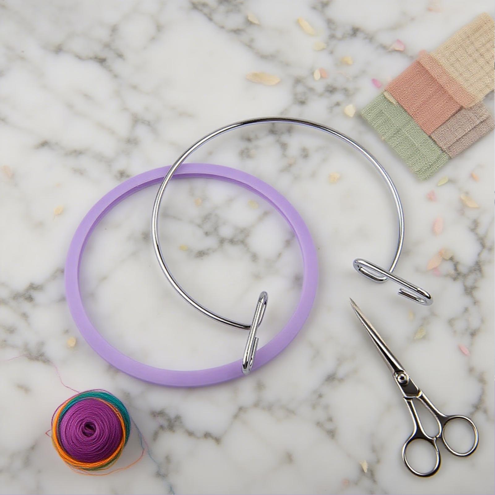 Hoop For Cross Stitching Metal - Embroidery Craft reseña y precio