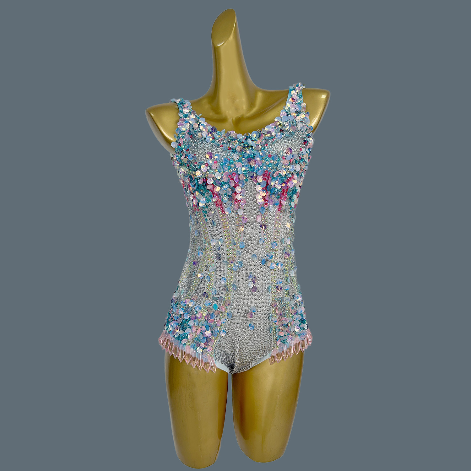 Women Sexy Stage Rhinestones S - Rhinestone Banding Trim reseña y precio