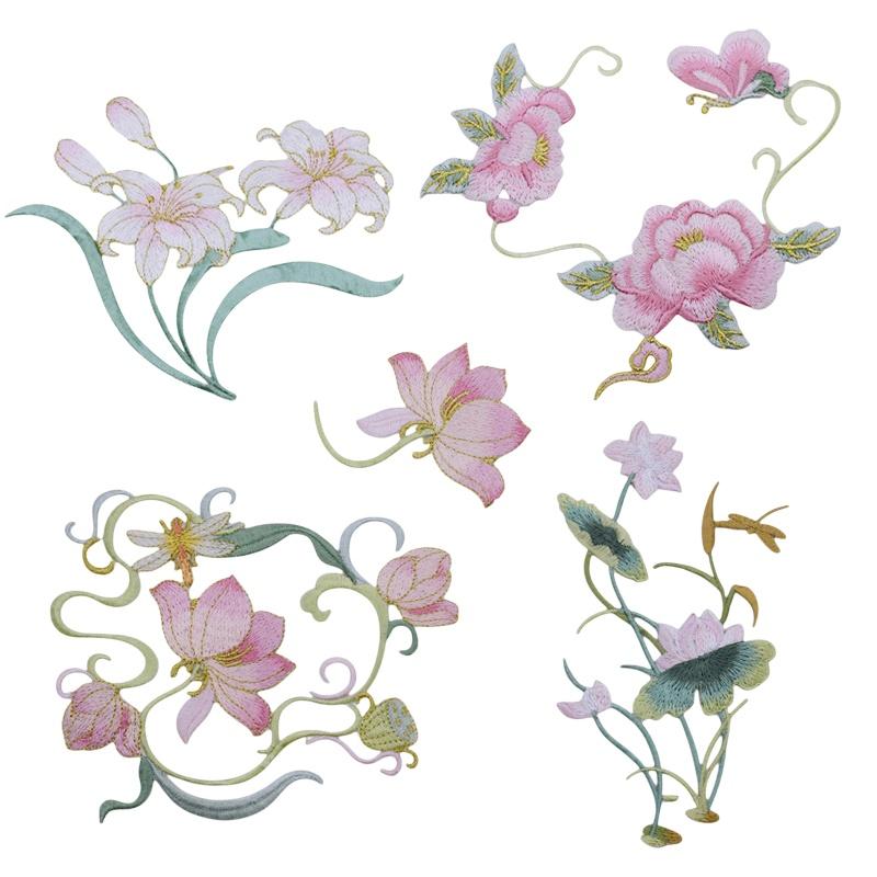 1Pcs Iron On Embroidered Flowe - Applique Patch Flower reseña y precio