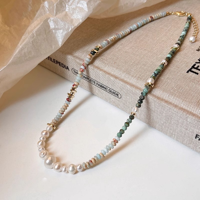New Arrival Trendy Mixed Color - Pearl Trim Chain reseña y precio