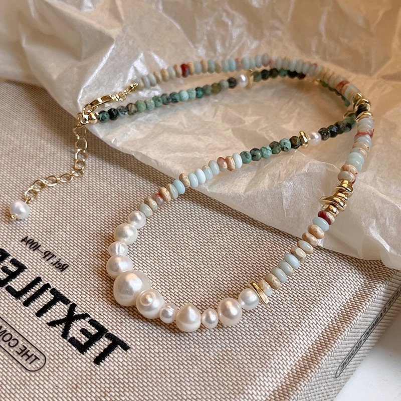 New Arrival Trendy Mixed Color - Pearl Trim Chain reseña y precio