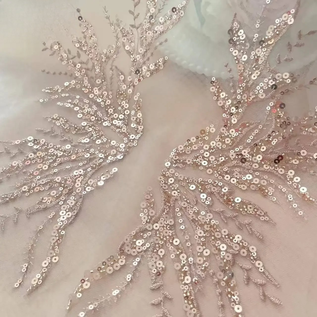 5Pair-2Pair.Rose Gold Sequin T - Applique Patch Flower reseña y precio