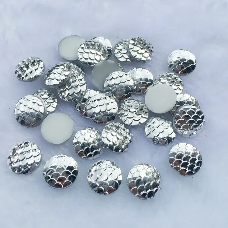 80pcs 12mm Mermaid Fish Scale  - Embellishment Glue Craft reseña y precio
