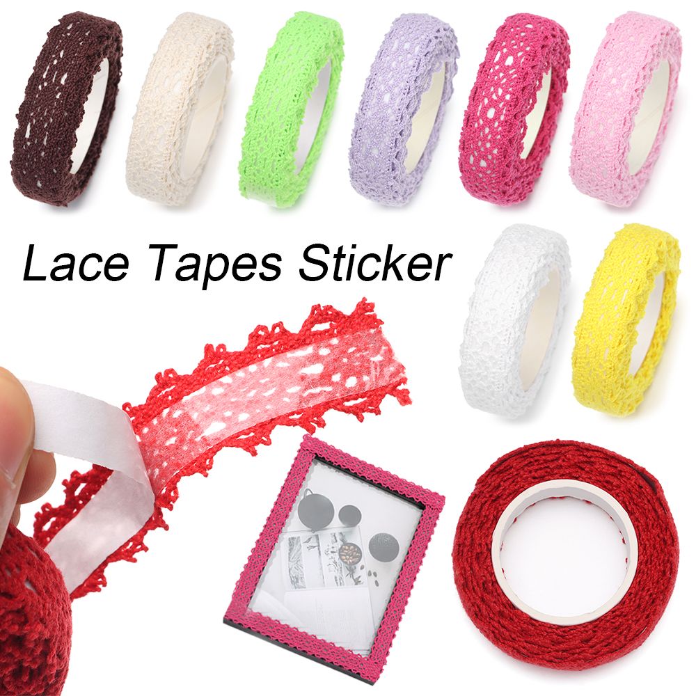 2Yards/pc Lace Tapes Sticker S - Lace Ribbon Trim reseña y precio