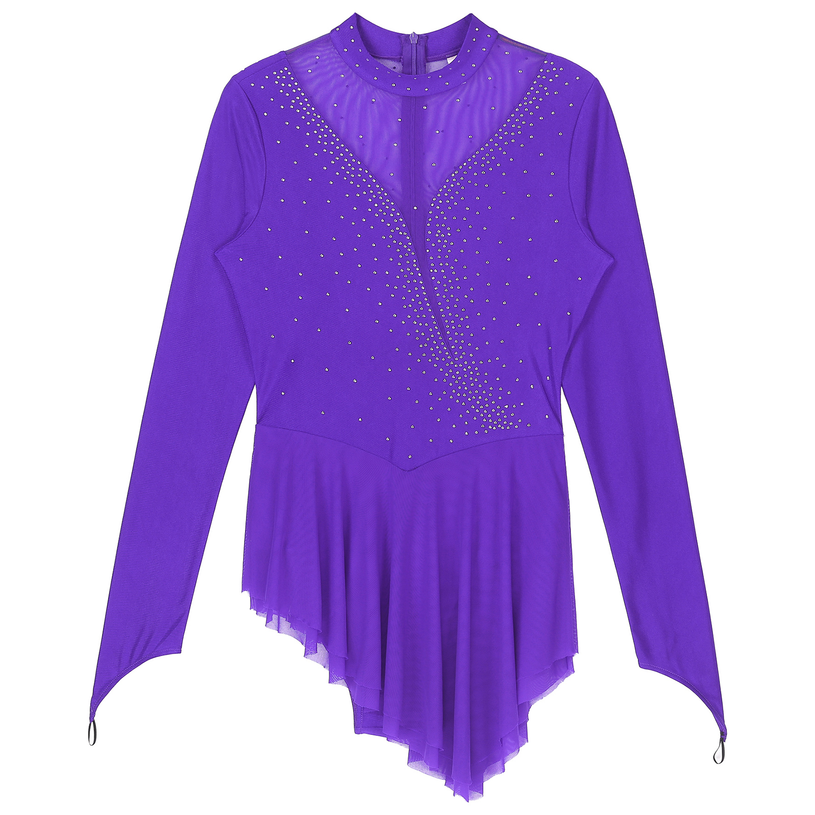 Women Figure Ice Skating Gymna - Rhinestone Banding Trim reseña y precio