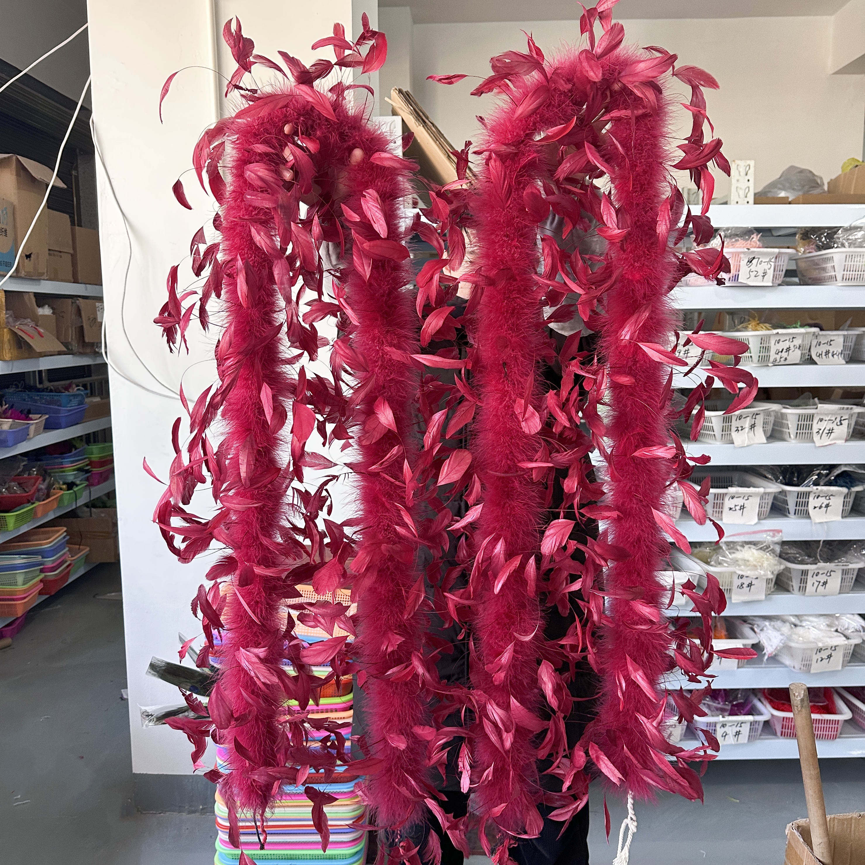 2Meter Burgundy Turkey Marabou - Feather Trim Marabou reseña y precio
