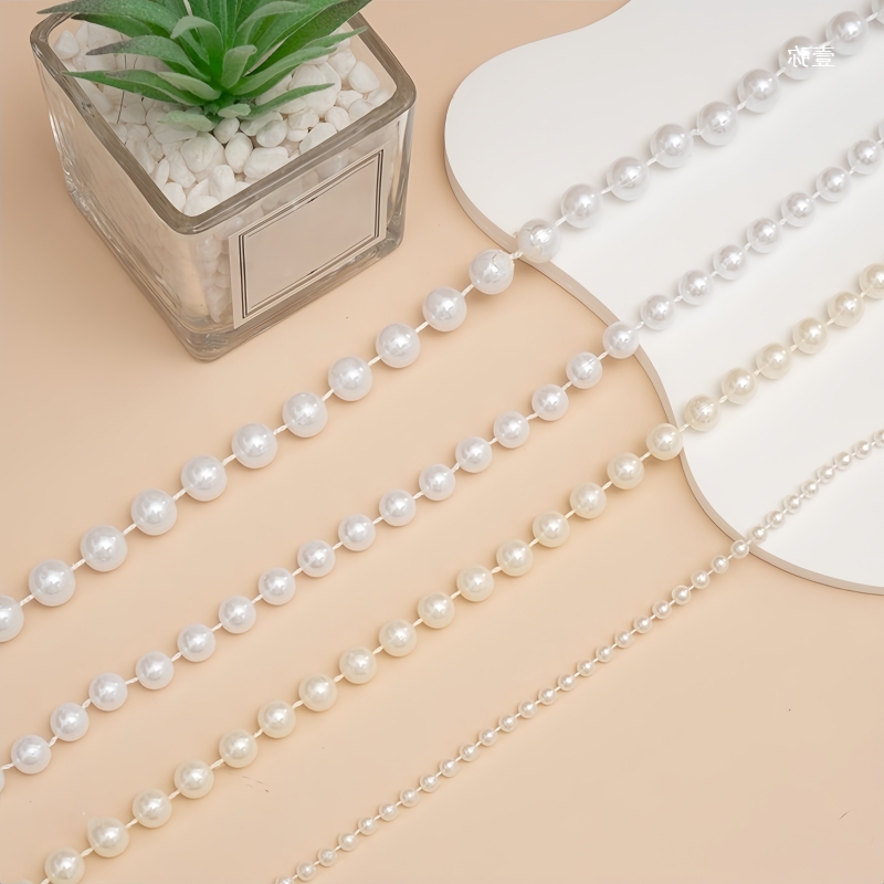 2/5m ABS Imitation Pearl Bead  - Pearl Trim Chain reseña y precio
