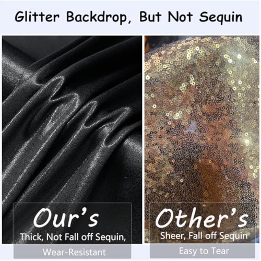 Party backdrop curtain: wrinkl - Sequin Fabric Panel reseña y precio