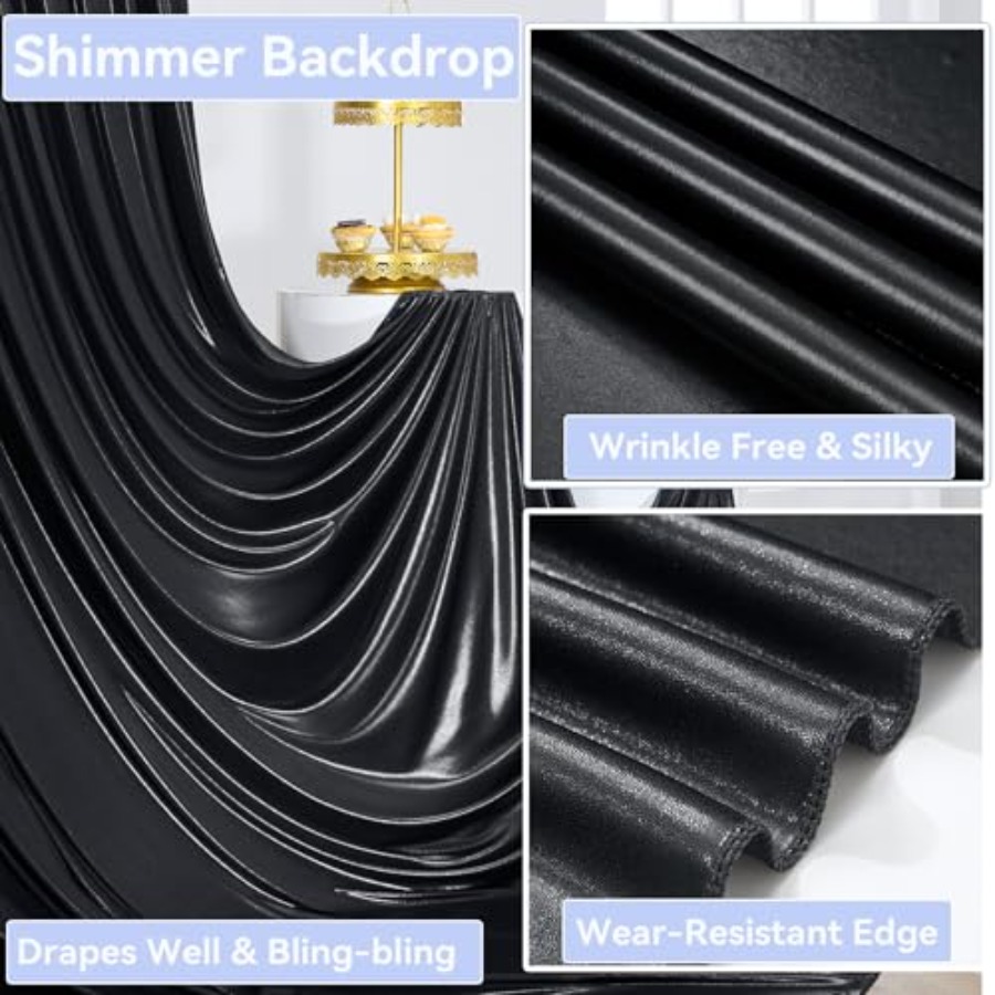 Party backdrop curtain: wrinkl - Sequin Fabric Panel reseña y precio