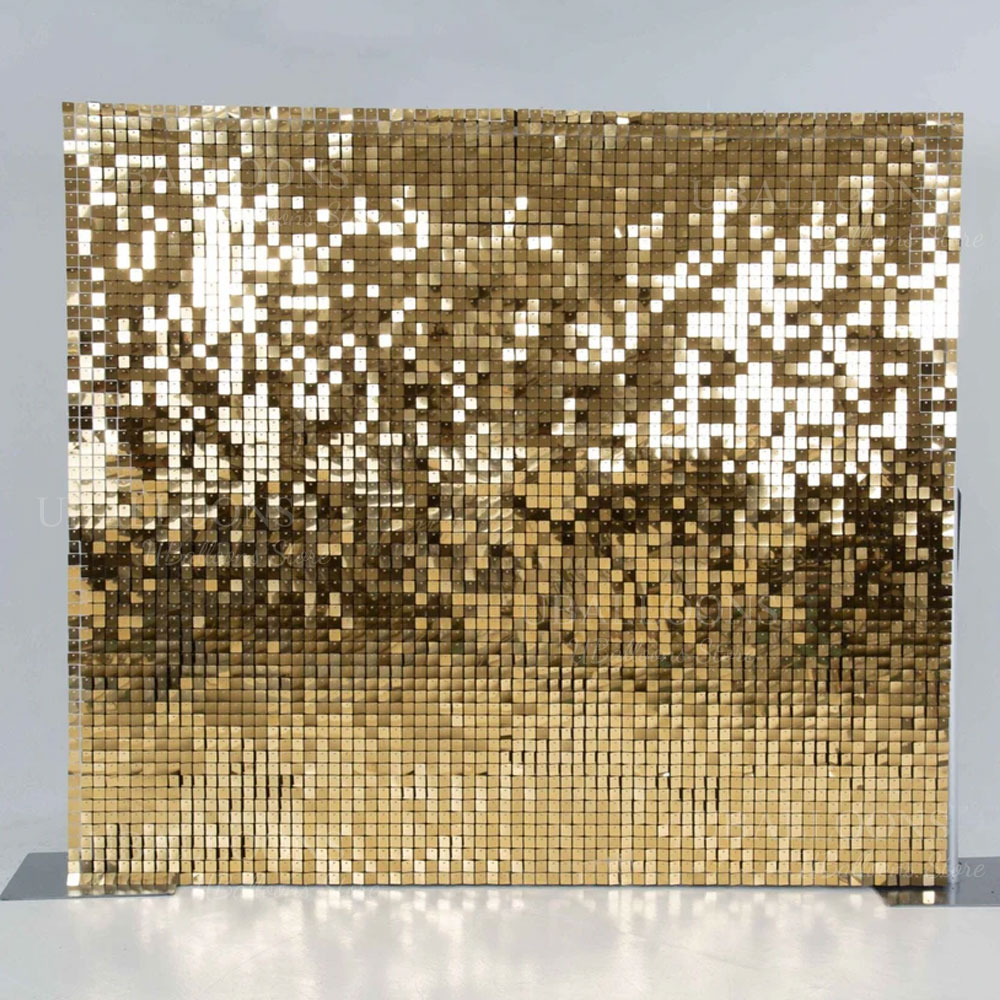 Champagne Gold Shimmer Backdro - Sequin Fabric Panel reseña y precio
